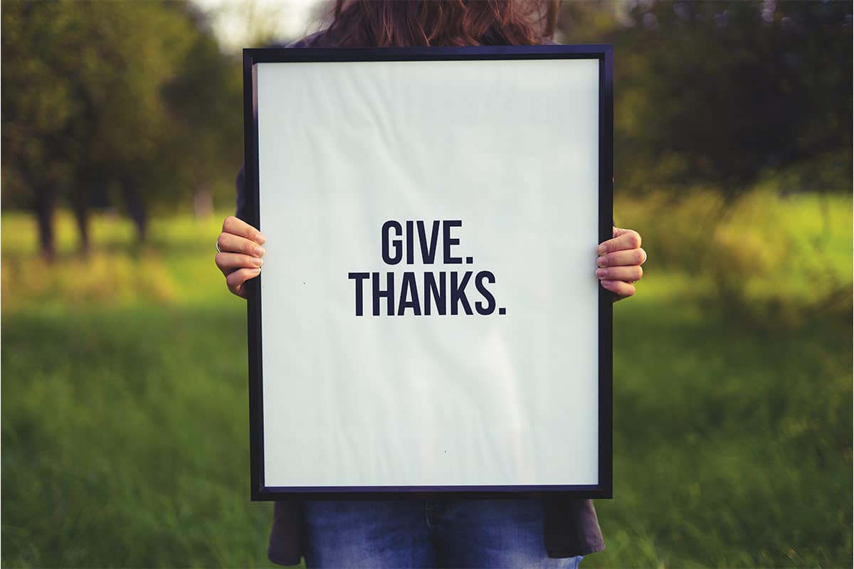 Say Thanks. The Power of Gratitude