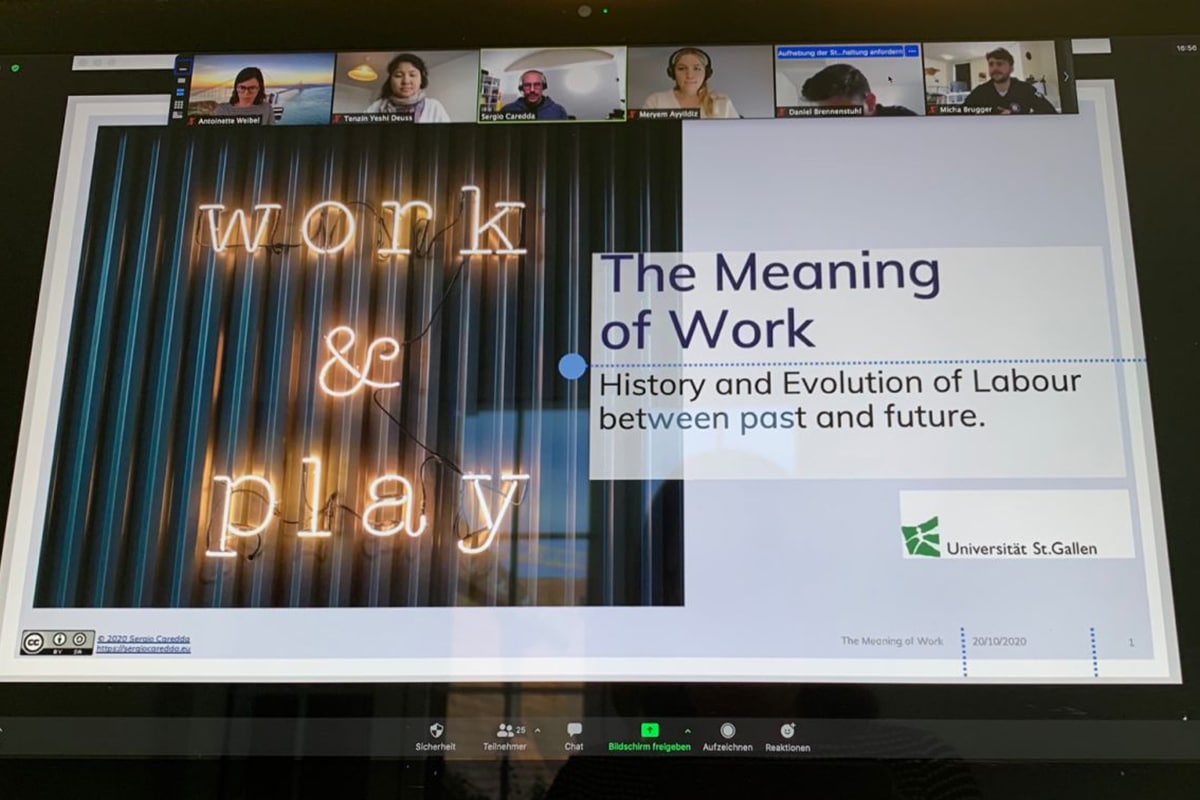 The Meaning of Work Presentation at Universität St.Gallen (HSG)